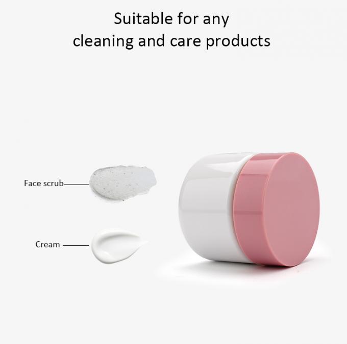 1 Oz 2 Oz Cream Jar , PET Lip Scrub Containers OEM Accepted
