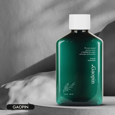 Luxury Shampoo And Conditioner Bottle Transparent PET Shower Gel Packaging 400ml PCR Toner Container