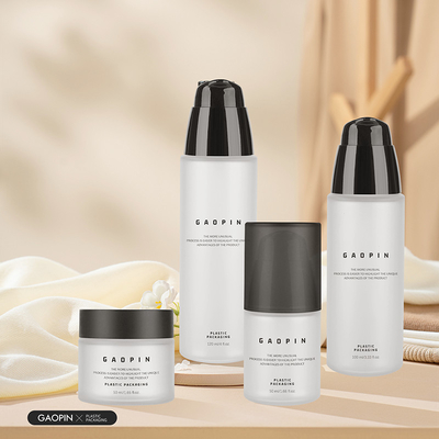 custom 50/100/120ml frosted pet sunscreen lotion cosmetic packaging plastic bottle and jars