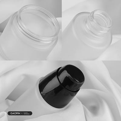 custom 50/100/120ml frosted pet sunscreen lotion cosmetic packaging plastic bottle and jars