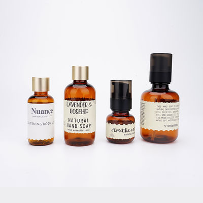 Cosmetic Plastic Bottles Amber Skincare Packaging 40ml 50ml 100ml 150ml 200ml 500ml