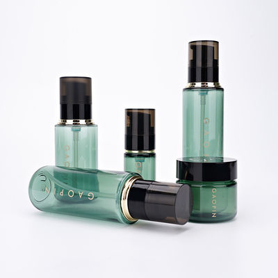 30ml 90ml 110ml 130ml Black Pump And 30g Cream Jar Skincare Cosmetic Plastic Bottles