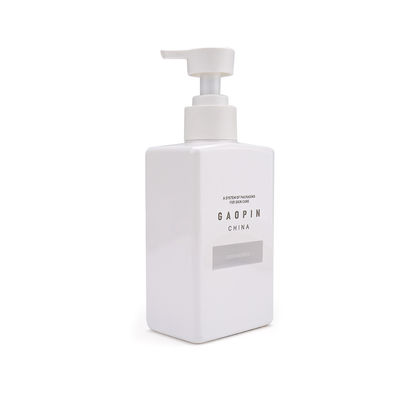 Body Lotion PET Square Hand Soap Pump Bottle Dropper Sealing
