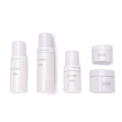 30g 50ml 80ml 100ml Cosmetic Plastic Containers / White Lotion Pump Bottle