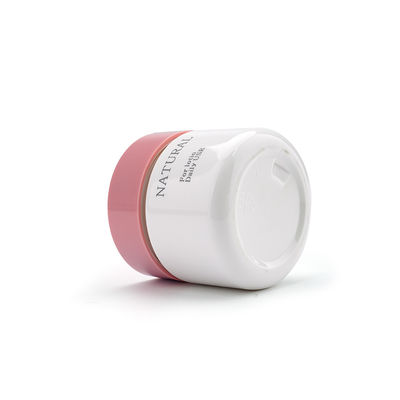 3 Oz 2 Oz 1 Oz Plastic Cosmetic Jars / PET Cream Jar 30ml With Pink Cap