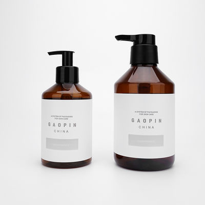 Durable Empty PET Plastic Shampoo Bottles 500ml 300ml Color Customized