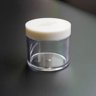 Customized Plastic Cosmetic Jars 300ml PET Clear Cylinder Bottle With Screw Cap