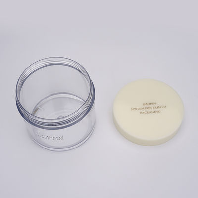 CE 300ml Plastic Cosmetic Jars , Elegant Clear PET Cosmetic Containers