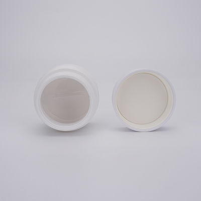 50ml PETG White Plastic Round Jar , Face Cream Cosmetic Jar