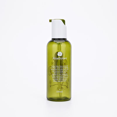 Light Green Plastic Lotion Bottle 50ml PETG Cosmetic Jar And Bottles Set