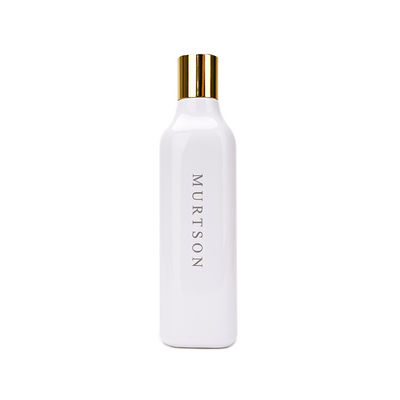 200ml 300ml Hair Shampoo Bottle , White Disc Top Cap Bottle