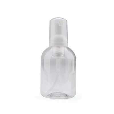 Cosmetic 200ml Plastic Foam Pump Bottle Round PET OEM Accepted