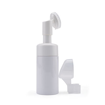 Customized 100ml  PET Foam Pump Bottle With Silicone Brush