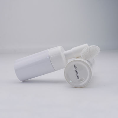 Customized 100ml  PET Foam Pump Bottle With Silicone Brush
