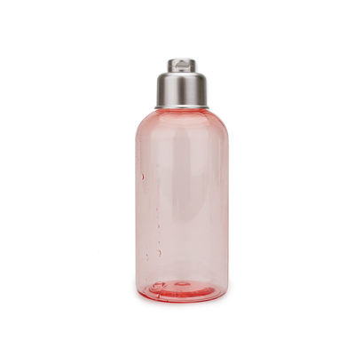 Pink 150ml Plastic Shampoo Bottles PETG / PET Essence Lotion Bottles