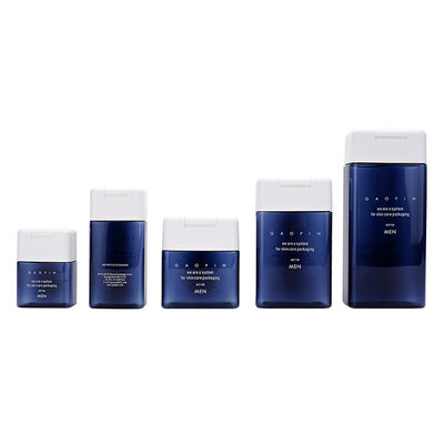 50ml - 250ml Plastic Shampoo Bottles With Pump Square Shape