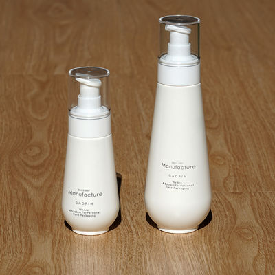 Cosmetic 100ml 150ml Plastic Lotion Bottle White PETG Cream Skincare Bottle Set