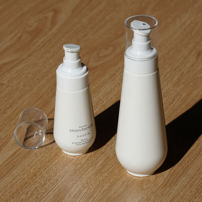 Cosmetic 100ml 150ml Plastic Lotion Bottle White PETG Cream Skincare Bottle Set