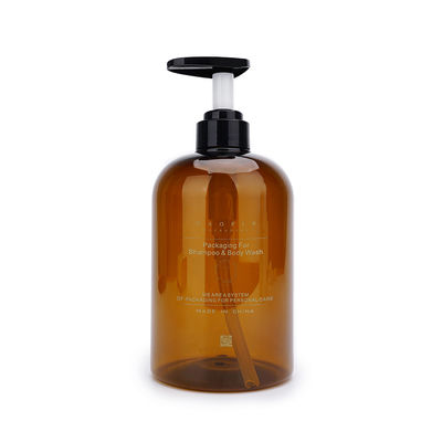 Plastic Amber Pump Bottles 400ML 760ML Hand Wash Empty Bottle