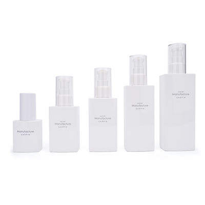 White Square 100ml 120ml 150ml 200ml Container Facial Skin Care Plastic Lotion Bottle
