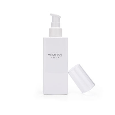White Square 100ml 120ml 150ml 200ml Container Facial Skin Care Plastic Lotion Bottle