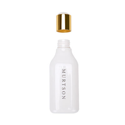 Empty White Plastic Shampoo Bottles Leakage Proof 200ml 300ml With Disc Cap