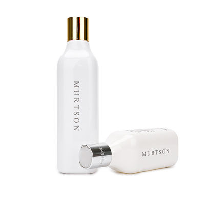 Empty White Plastic Shampoo Bottles Leakage Proof 200ml 300ml With Disc Cap