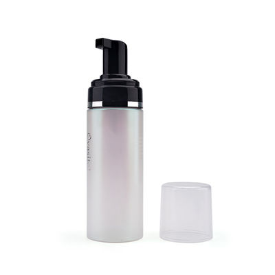 SGS 150ml Plastic Foam Pump Bottle Semi Transparent Facial Foam Cleanser Bottle With Cap