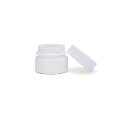 White 30ml Round PET Jar , Skin Care Empty Bottles QS Certifications