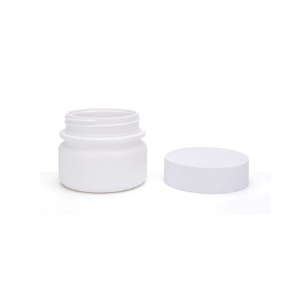 White 30ml Round PET Jar , Skin Care Empty Bottles QS Certifications