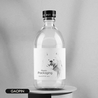 300ml Plastic Empty Mouthwash Bottle Medicine Conditioner 66.46mm Width